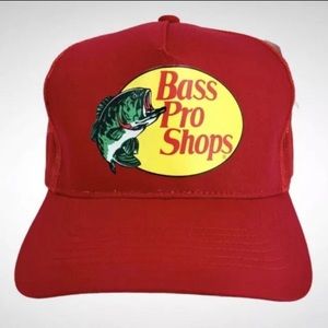 Bass Pro Shops Printed RED Trucker Hat!
